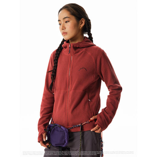 CryingCenter连帽修身抓绒拉链长袖户外内胆拉链卫衣 哭喊中心 商品图3