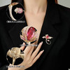 轻奢微镶锆石百合花朵胸针，高级感奢华气质胸花秋冬大衣服饰配件LY-F-073 商品缩略图2