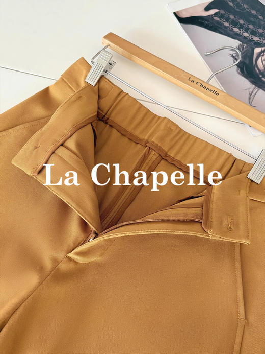 会员福利【显瘦弯刀裤】拉夏贝尔/La Chapelle莱赛尔+棉舒适有型兼具~遮胯显瘦时髦阔腿裤 商品图10