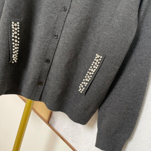 奢姿大码女装2025冬季减龄钉珠钻饰圆领两件套胖妹妹时尚针织套装9654970633AB 商品图3