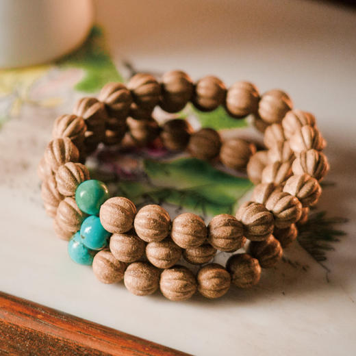 *自营*定心香香珠手串 | 绿松石香珠手串佛珠天然香料手工珠子文玩手链男女手链中式。 商品图2