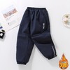 儿童加绒冲锋裤2025秋冬款中大童软壳一体绒加厚阔腿裤运动保暖裤 商品缩略图1
