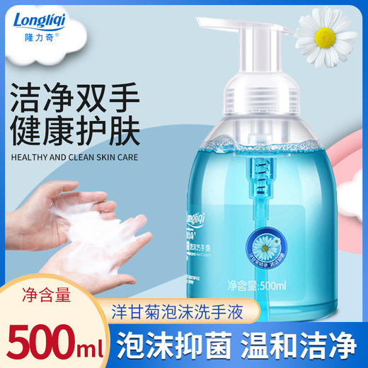 隆力奇清香洋甘菊泡沫型保湿洗手液抑菌儿童补充装按压瓶净手 商品图2