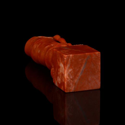 孤品017481老挝石竹节钮方章-2.6*2.6*10.0cm 商品图4