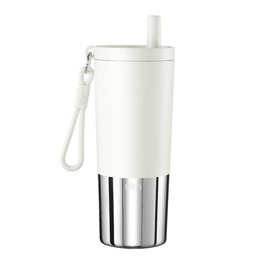 UKA丨幻银保温杯大容量吸管杯保温保冷水杯陶瓷覆层内胆高颜值杯 商品图1