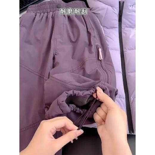 女童加绒裤子秋冬款2025新款儿童户外冲锋裤男童登山裤冬休闲裤潮 商品图4