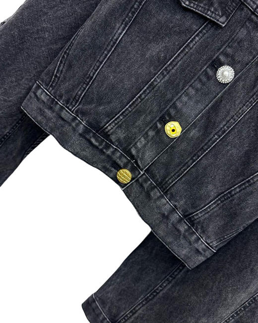 女款短款阔袖牛仔外套hu 商品图2