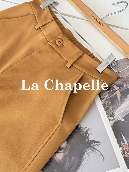 会员福利【显瘦弯刀裤】拉夏贝尔/La Chapelle莱赛尔+棉舒适有型兼具~遮胯显瘦时髦阔腿裤 商品图9