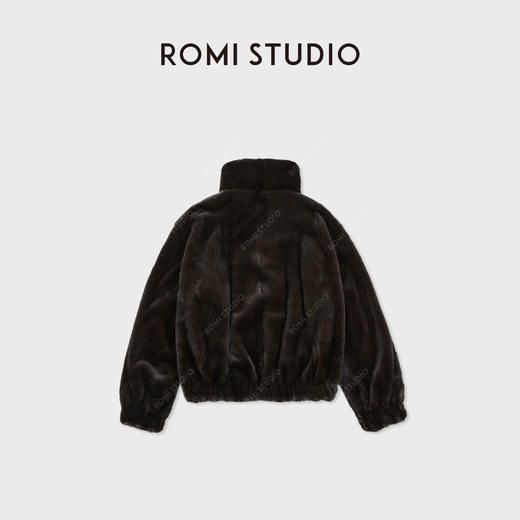 ROMI STUDIO“宝嘉美黑貂”北美进口气质小高领水貂皮草 RWCWWG6919 商品图2