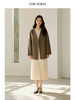 ForPoem 25/FW 原创设计极简V领双面呢澳毛大衣外套 商品缩略图4