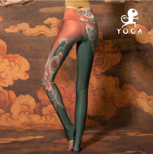 壁虎瑜伽【飞天】限量款印花瑜伽12分裤 【可定制】（标准码） 商品图5