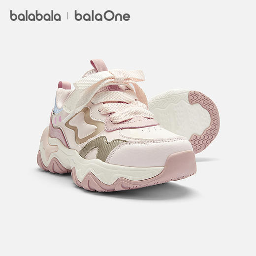 巴拉巴拉童鞋儿童老爹鞋女童运动鞋2025春秋鞋甜美透气潮舒适鞋子 商品图1