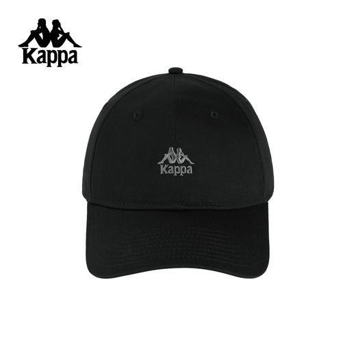 Kappa 2025新款黑色棒球帽男女遮阳鸭舌帽显脸小运动帽K0GW8MB20 商品图0