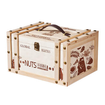 臻味高端坚果干果礼盒2300g商务木箱休闲零食礼品企业团购福利送礼 商品图1