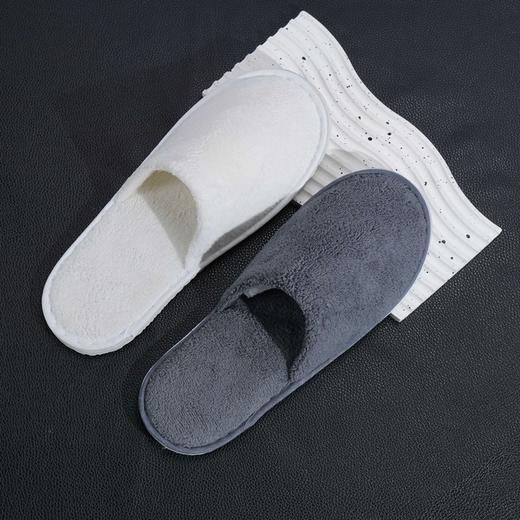 酒店一次性拖鞋秋冬珊瑚绒加厚防滑家用待客防滑高档宾馆民宿用 商品图3