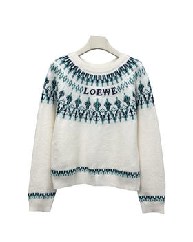 女款钩花针织毛衣zh014