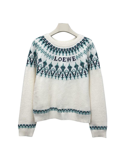 女款钩花针织毛衣zh014 商品图0