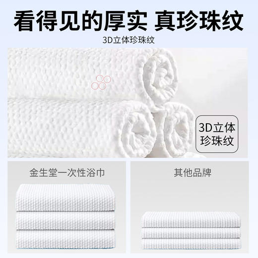 一次性浴巾毛巾干单独包装套装旅行酒店宾馆民宿家用加大加厚洗澡 商品图3
