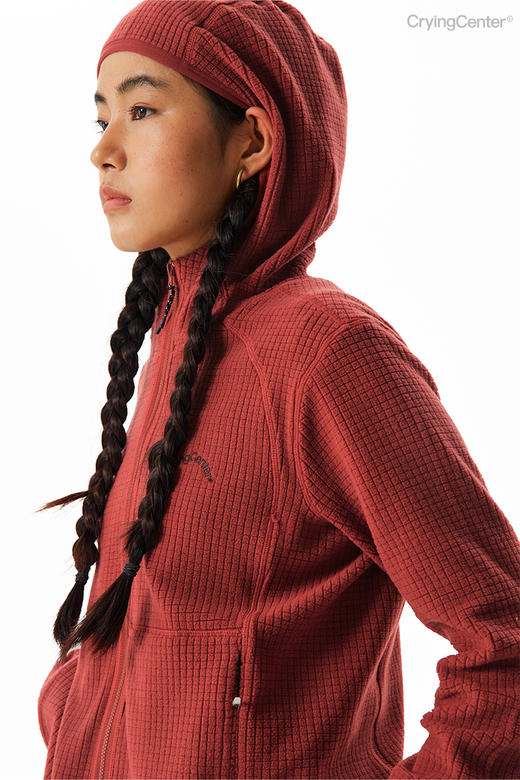 CryingCenter连帽修身抓绒拉链长袖户外内胆拉链卫衣 哭喊中心 商品图4