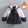 女童2025新款加棉加厚冲锋衣拼色秋冬季新款洋气连帽外套户外棉服 商品缩略图2