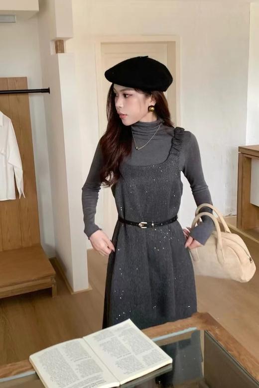 amadella 复古气质背心连衣裙+打底衫套装 21914 商品图4