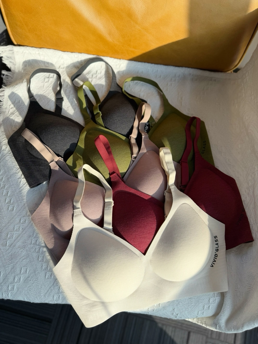 【山茶花内衣买就送同色内裤、2件再减10元】半固定杯垫舒适内衣 果冻提拉侧收 高弹亲肤面料 抗静电抗起球 山茶花油抑菌