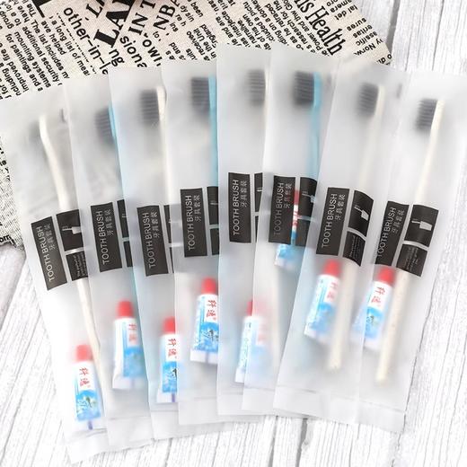 酒店宾馆专用一次性牙刷带牙膏套装独立包装民宿公寓家用待客人用 商品图2