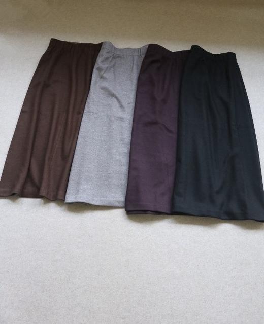 小贵 但狠狠的推荐 哈！Max副线 羊毛+人造丝 高腰小伞摆 及踝 半裙 4色入 商品图0