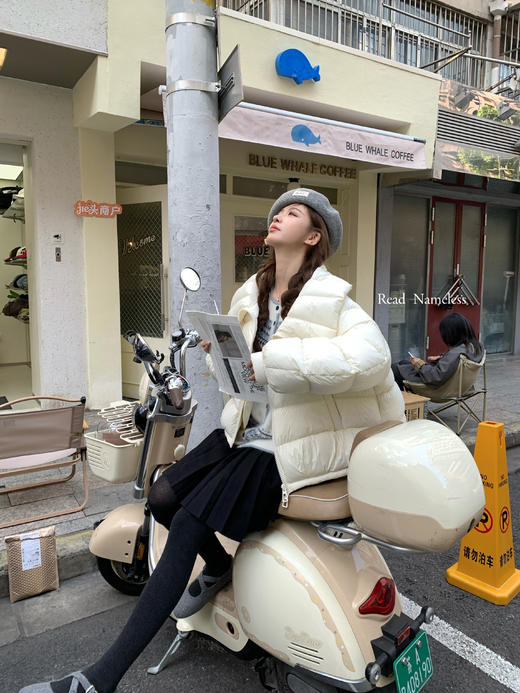 Read Nameless /超柔系列 白色90白鹅绒翻领羽绒服 2025/12/4 商品图7