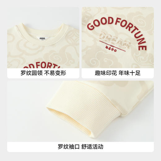 【实体店同款】男童圆领长袖卫衣春季新款安奈儿童装AB611013 商品图4