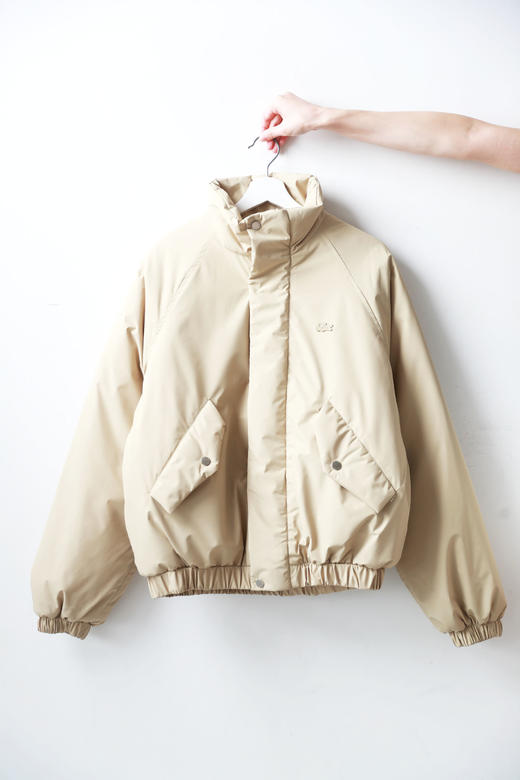 老钱干部风棉服，胸口小标刺绣。按扣+拉链闭合立领式棉衣C120366 商品图4