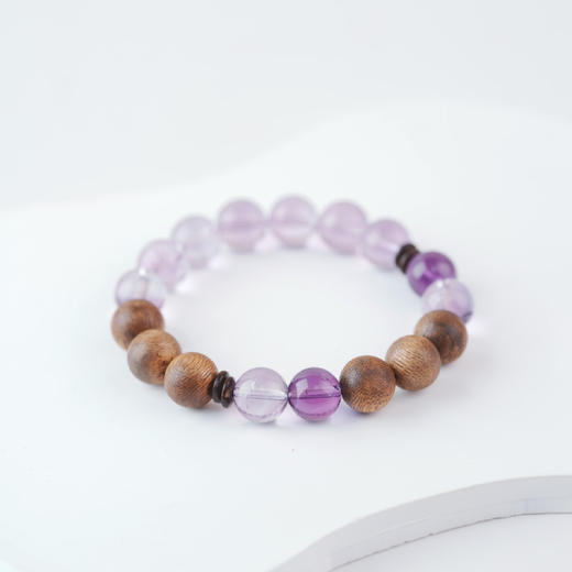 一念七宝 紫烟 | 紫水晶棋楠沉香木手串 商品图1