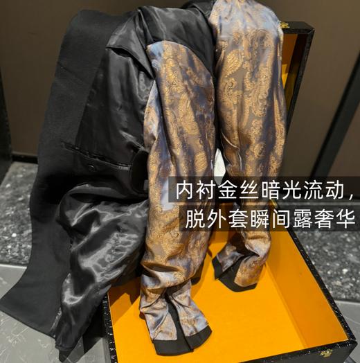 EICALONCE HOMME 羊毛双排扣西装（波哥48修身50宽松） 商品图6