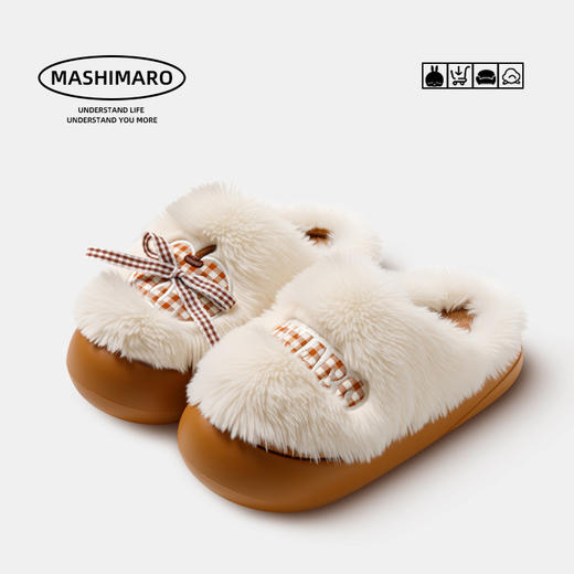 【YW】无忧购59元2件流氓兔棉拖鞋女冬季2025新款居家棉拖包跟家居室内防滑毛绒毛拖鞋ZS-3110（截单后3-5天发货) 商品图0
