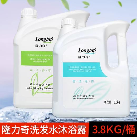 隆力奇草本洗发水沐浴露大桶装酒店宾馆理发店浴场泳池用大容量 商品图0