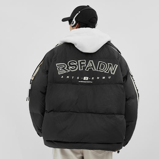 【新品上新】HX 冬季短款带帽羽绒服免洗防水C100440035101/02/03 商品图3