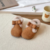 【舒适锁温保暖】女童可爱蝴蝶结毛毛口短靴2025冬季加绒防滑小女孩博肯棉鞋保暖鞋。jb 商品缩略图1