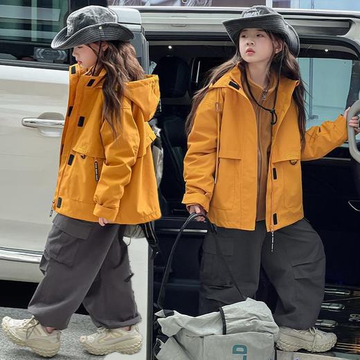 女童三合一冲锋衣户外秋装2025新款时尚运动外套加厚内胆儿童夹克 商品图0