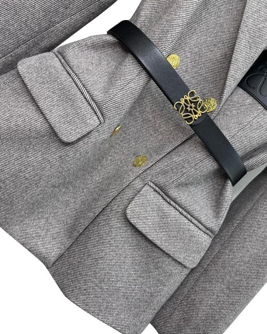 女款羊毛丝绒领西装外套hu014 商品图2