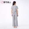 都市丽人女士睡衣纯棉单面家居服短袖长裤棉质套装LHC2B1 商品缩略图2