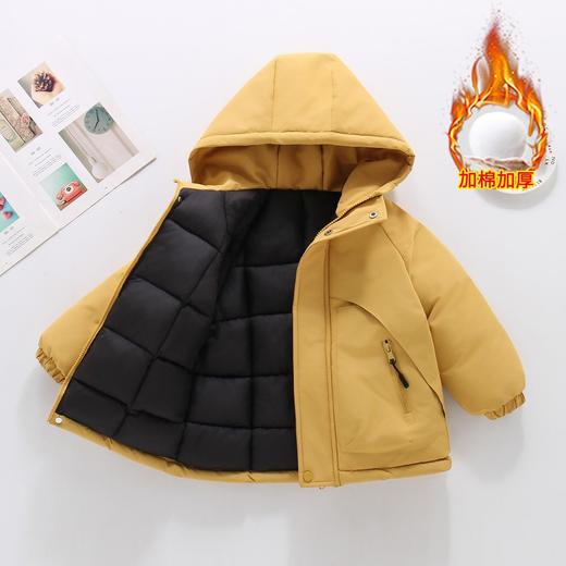 男童2025秋冬季新款儿童冲锋衣连帽加厚棉服中大童保暖户外冲锋衣 商品图2