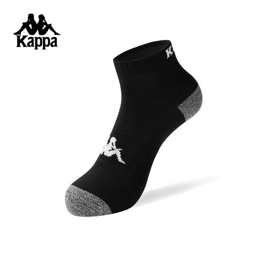 Kappa 男女通用运动短筒袜休闲透气跑步训练袜中筒袜子K0GW8WD44 商品图0