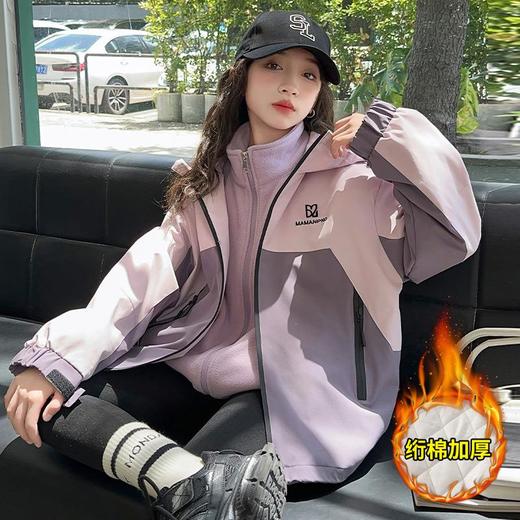 女童外套春秋款2025新款洋气风衣中大童儿童春装上衣宝宝冲锋衣潮 商品图3