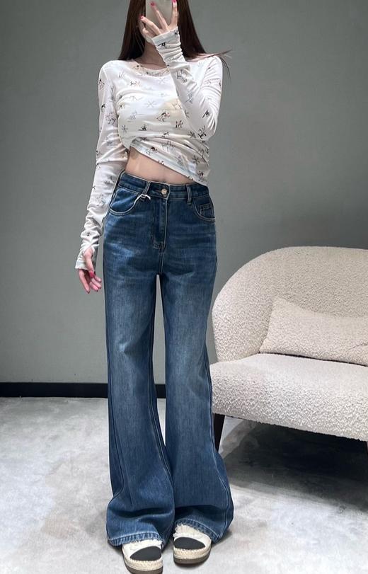 女款刺绣牛仔裤长裤la008 商品图3