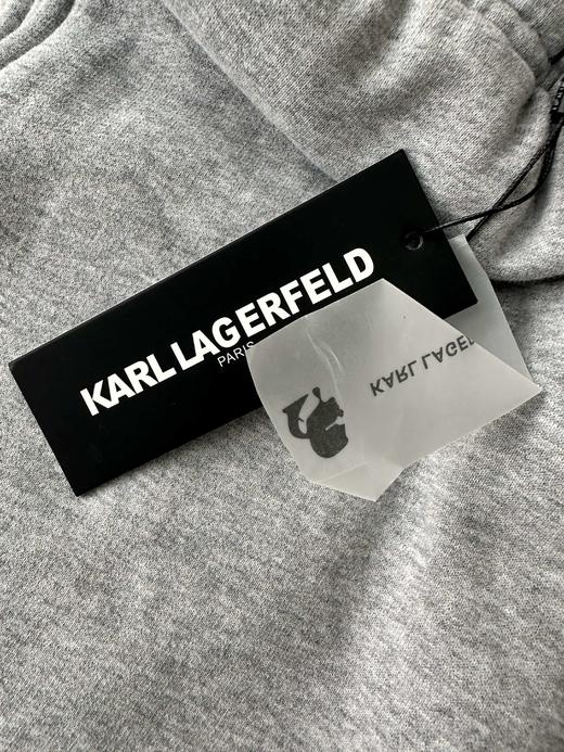 贝壳三 厚实松紧腰字母刺绣休闲裤女磨毛绒直筒棉质卫裤C120313 商品图12