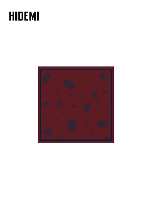HIDEMI 大秀款限定logo系列手绘原创印花缎面90*90方形大丝巾披肩围巾 商品图6