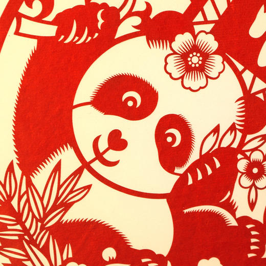 熊猫送福 中国风特色剪纸艺术相框摆件 商品图6