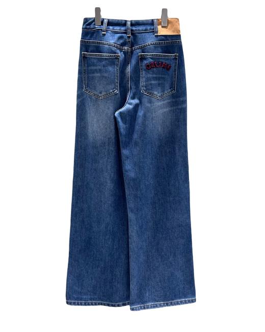 女款刺绣牛仔裤长裤la008 商品图1