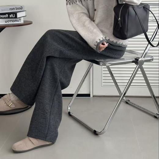 波尔多羊毛弯刀裤｜客供羊毛混纺面料，高织高密，质地丰厚饱满【3-5天发货】 商品图4