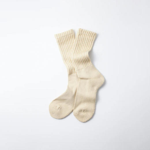 ROTOTO LOOSE PILE CREW SOCKS 日本职人制复古针织袜子 中筒袜 商品图3